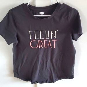 Old navy feeling great women's tshirt size medium